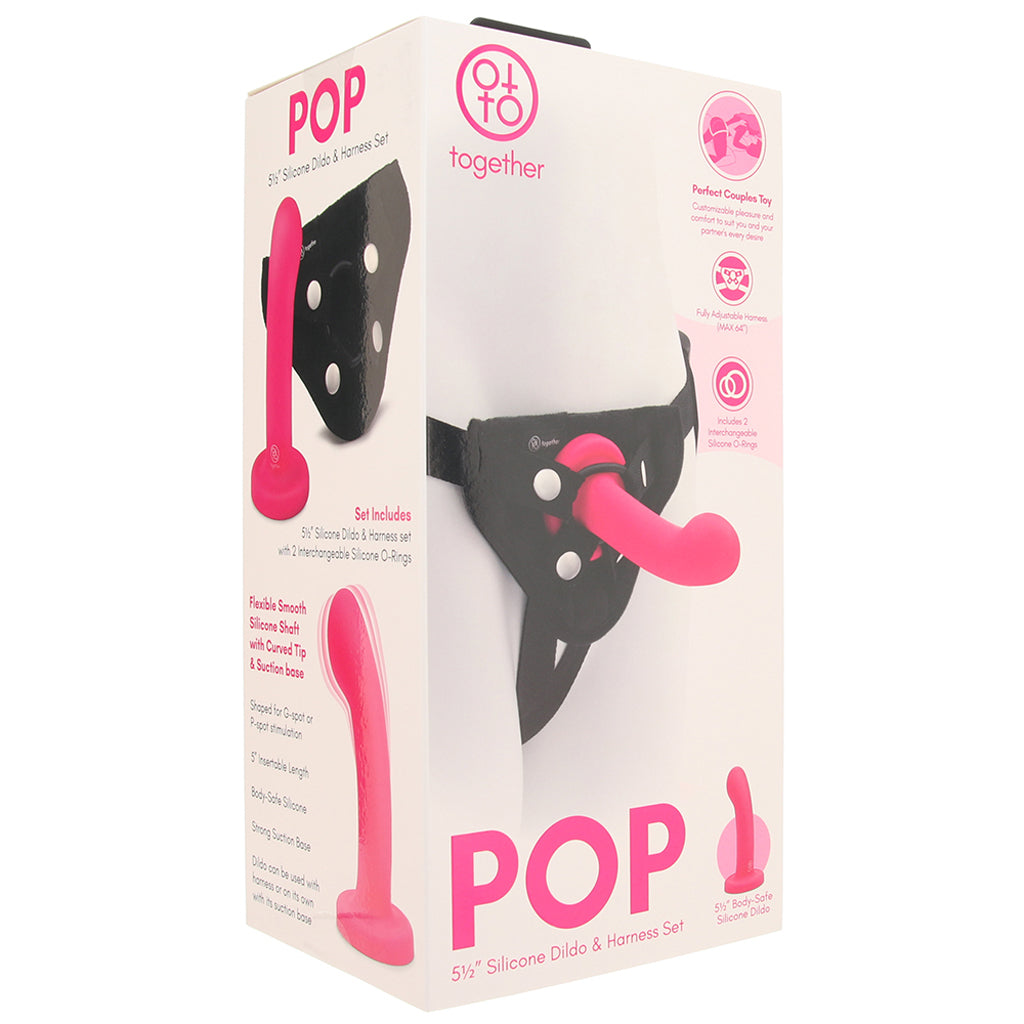 Together 5.5 Inch Dildo and Harness Set - Tophatter's Adult Sex Toys Online Dildo Sex Toys > Strap-On and Harnesses - Tophatter Daily Deals