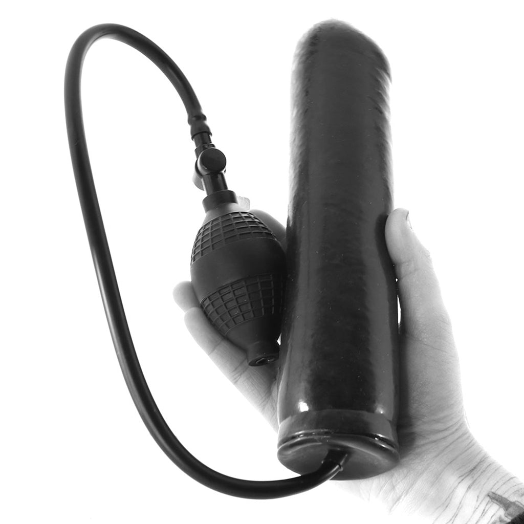 Inflatable Stud 9.5 Inch Dildo in Black - Tophatter's Adult Products Dildo Sex Toys > Realistic Dildos - Tophatter Daily Deals