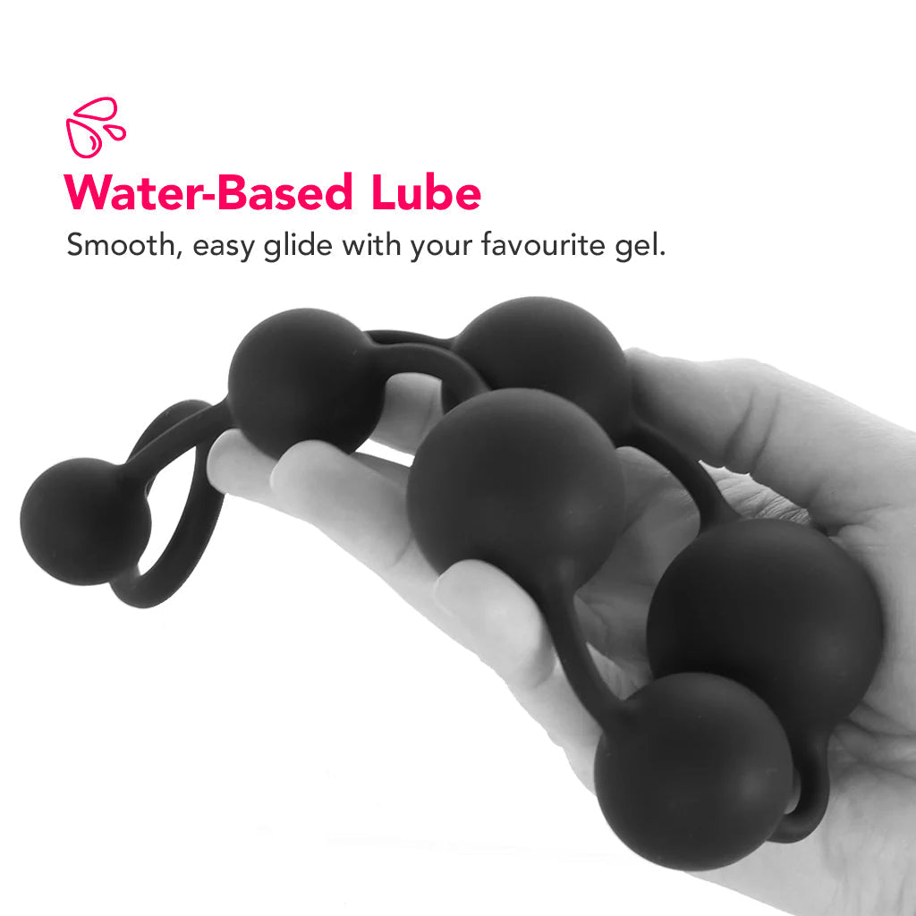 Anal Adventures Platinum Large Silicone Anal Beads Anal Sex Toys > Anal Beads - Tophatter Daily Deals
