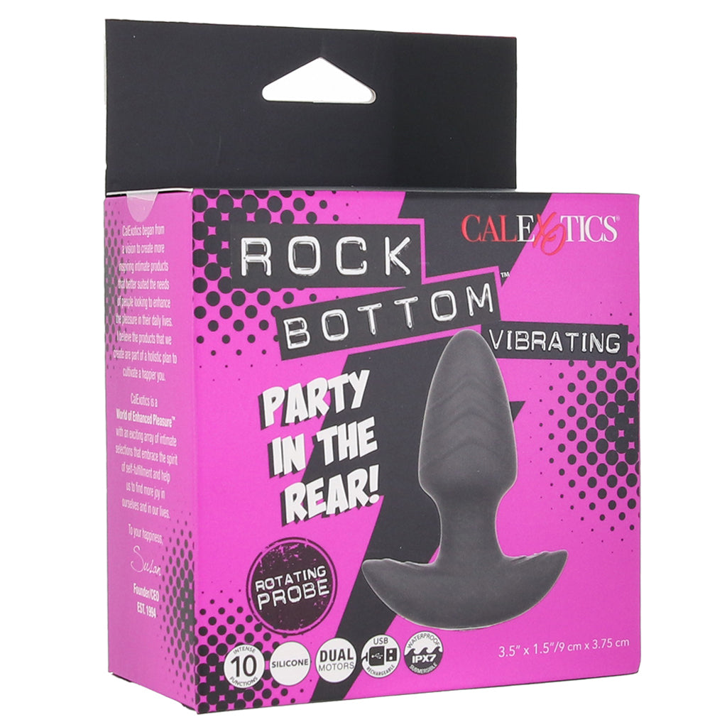 Rock Bottom Vibrating Rotating Butt Plug - Tophatter's Vibrator Deals Online Anal Sex Toys > Butt Plugs - Tophatter Daily Deals