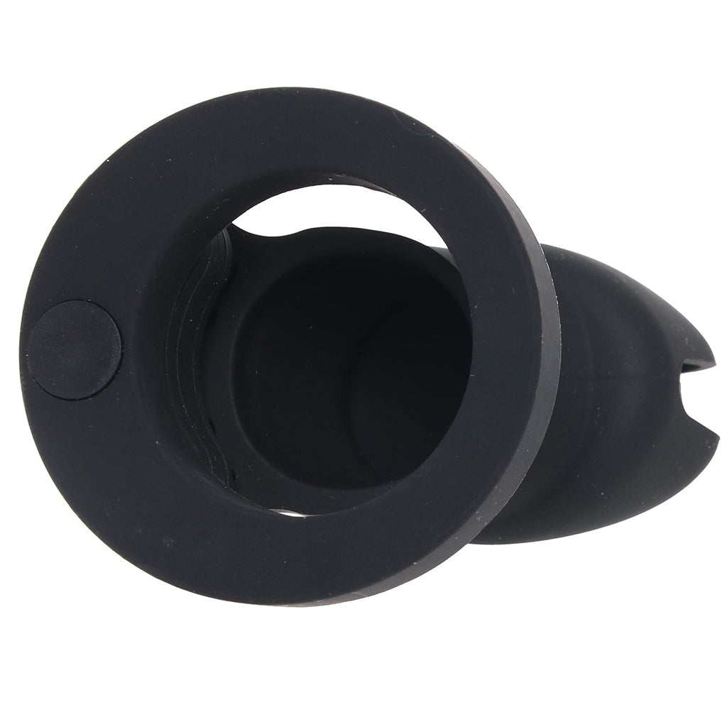 Blue Line Silicone Chastity Cage in Black Bondage and Fetish > Cock and Ball Devices - Tophatter Daily Deals