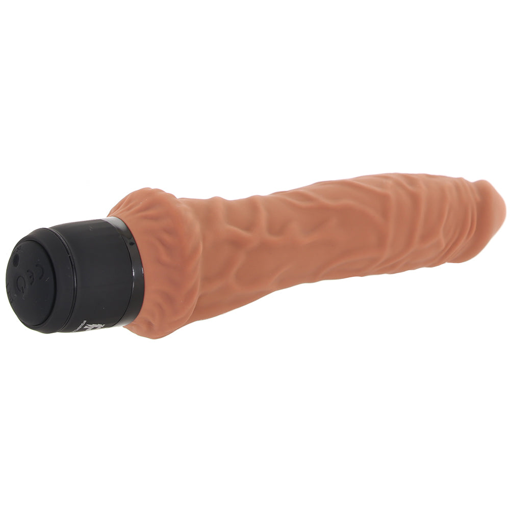 PowerCock 8 Inch Girthy Realistic Vibe in Mocha - Tophatter's Adult Sex Toys Online Vibrators > Realistic Vibrator Dildos - Tophatter Daily Deals