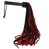 Long Suede Flogger in Black & Red Bondage and Fetish > Leather - Tophatter Daily Deals