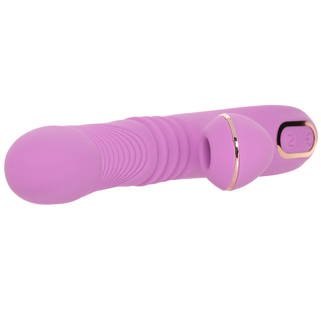 Shegasm Pro-Thrust Suction Rabbit in Pink Vibrators > Rabbit Vibrators - Tophatter Daily Deals