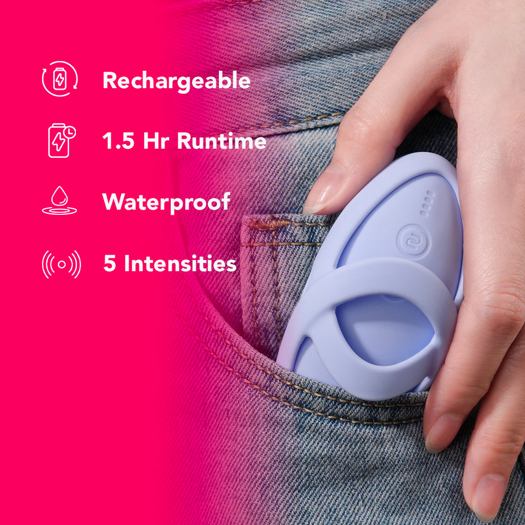 Echo 2 Flexible Panty and Finger Vibe in Sky Blue Vibrators > Finger Vibrators - Tophatter Daily Deals