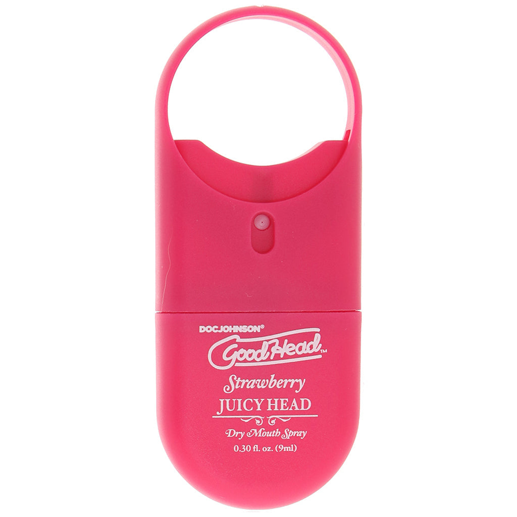 GoodHead Juicy Head Dry Mouth Spray To-Go in Strawberry - Tophatter's Adult Products Lubes and Lotions > Flavored Sex Lubes - Tophatter Daily Deals