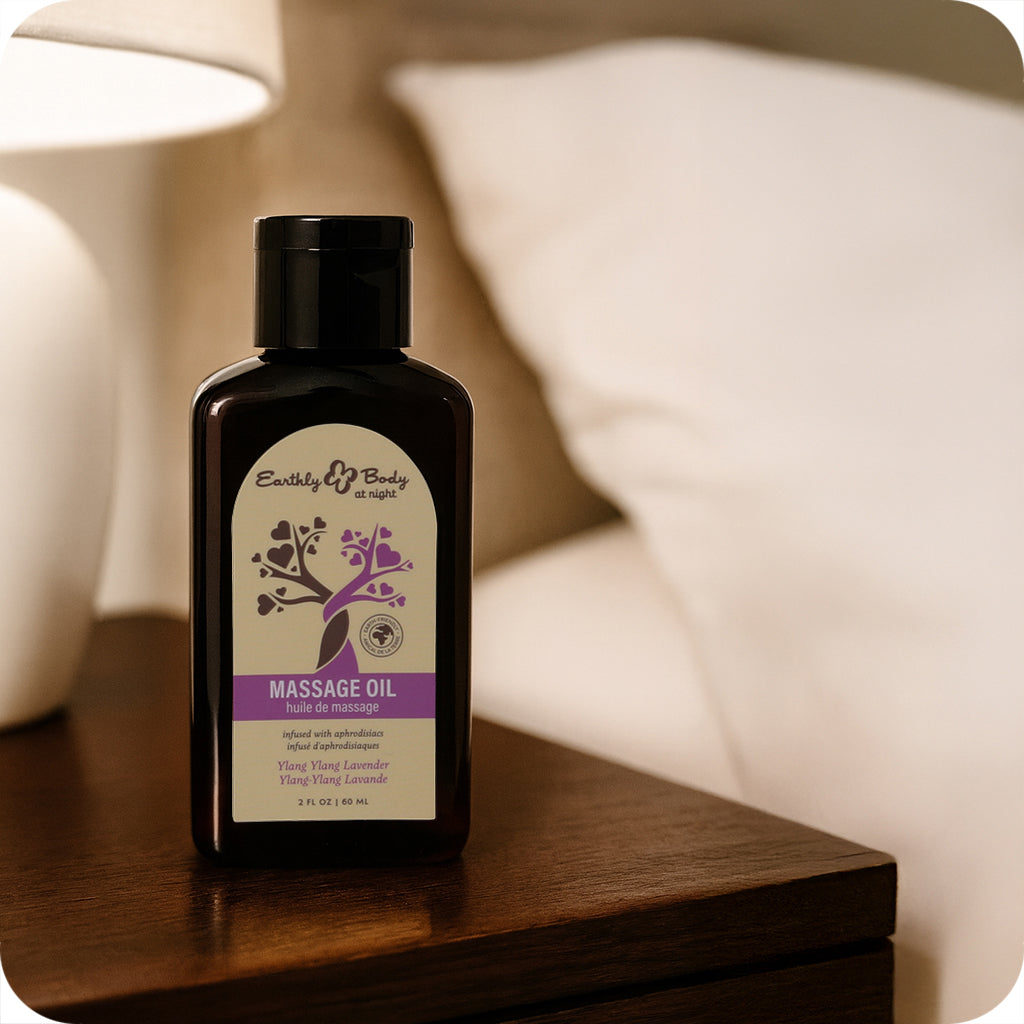 At Night Massage Oil 2oz/60ml in Ylang-Ylang Lavender - Tophatter's Adult Sex Toys Online Lubes and Lotions > Erotic Massage Oils - Tophatter Daily Deals