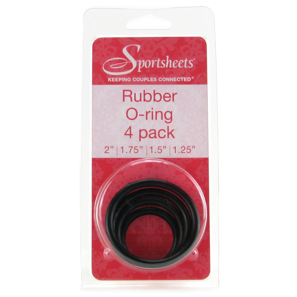 Rubber O-Ring 4 Pack - Tophatter's Adult Products Shop by Brand > Sex & Mischief - Tophatter Daily Deals