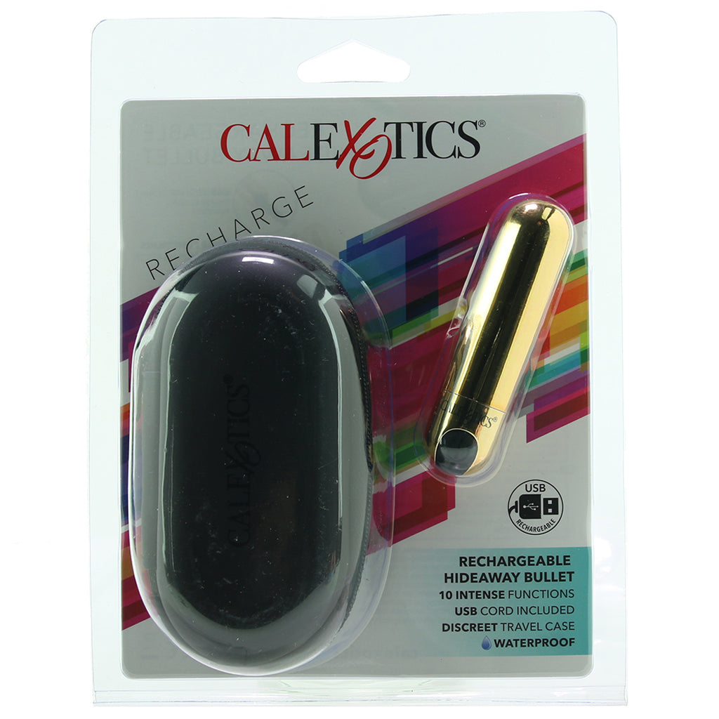 Rechargeable Hideaway Bullet Vibe in Gold Vibrators > Bullet and Egg Vibrators - Tophatter Daily Deals