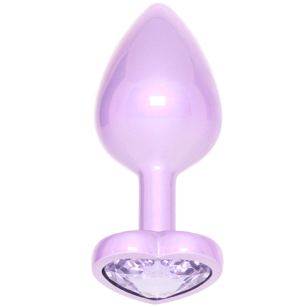 Jewel Amethyst Heart Plug in Large - Tophatter's Adult Sex Toys Online Anal Sex Toys > Butt Plugs - Tophatter Daily Deals