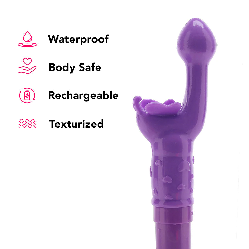Rechargeable Butterfly Kiss Vibe in Purple Vibrators > G-Spot Vibrators - Tophatter Daily Deals