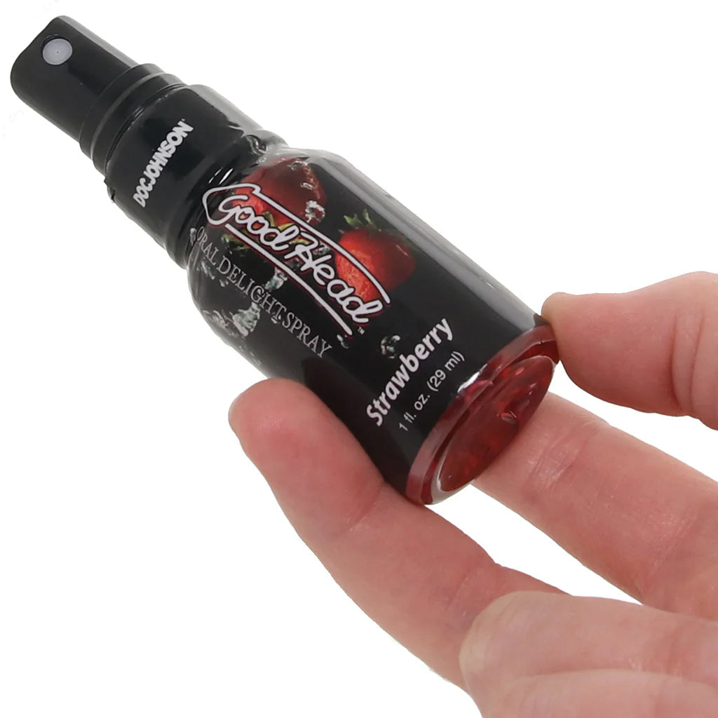 GoodHead Oral Delight Spray 1oz in Strawberry Lubes and Lotions > Flavored Sex Lubes - Tophatter Daily Deals