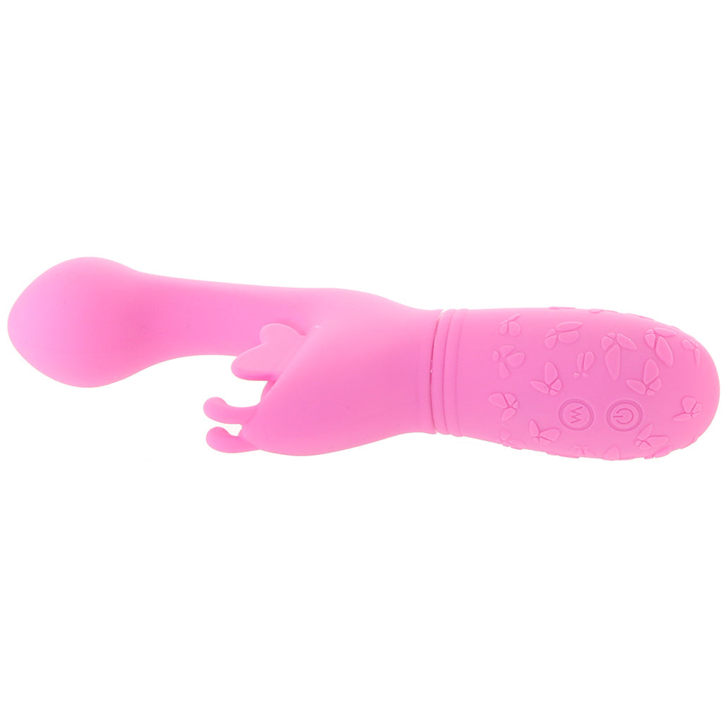 Rechargeable Butterfly Kiss Vibrator in Pink Vibrators > G-Spot Vibrators - Tophatter Daily Deals