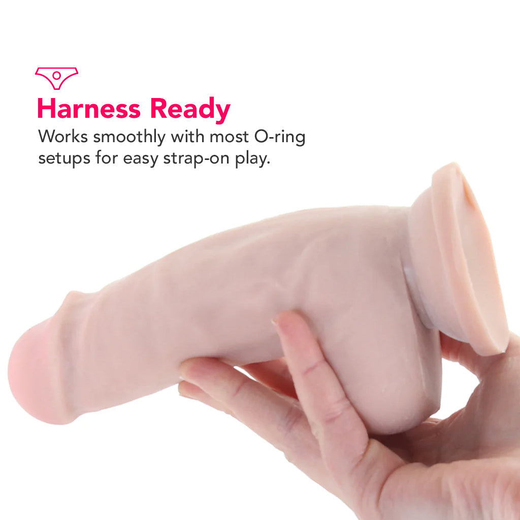 Dr. Skin Plus 7 Inch Girthy Poseable Dildo in Vanilla Dildo Sex Toys > Realistic Dildos - Tophatter Daily Deals