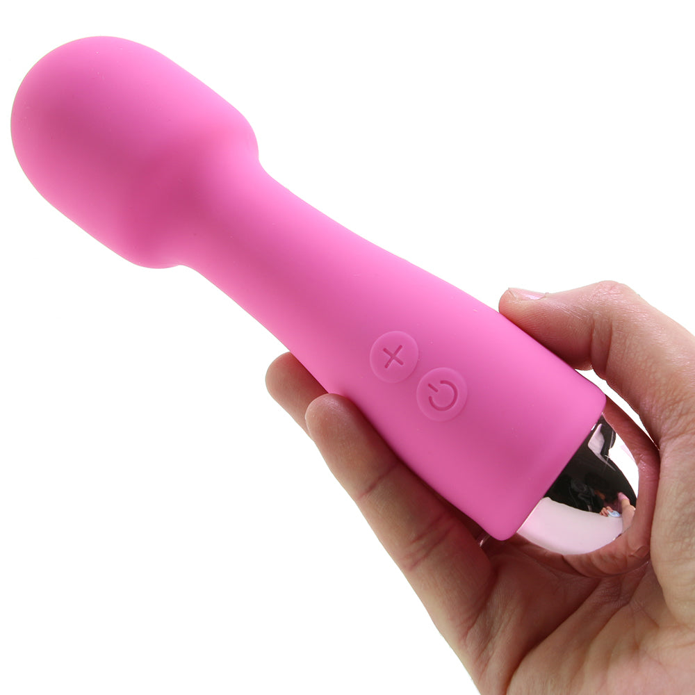 Mini Miracle Rechargeable Silicone Wand Massager Vibrators > Wands - Tophatter Daily Deals