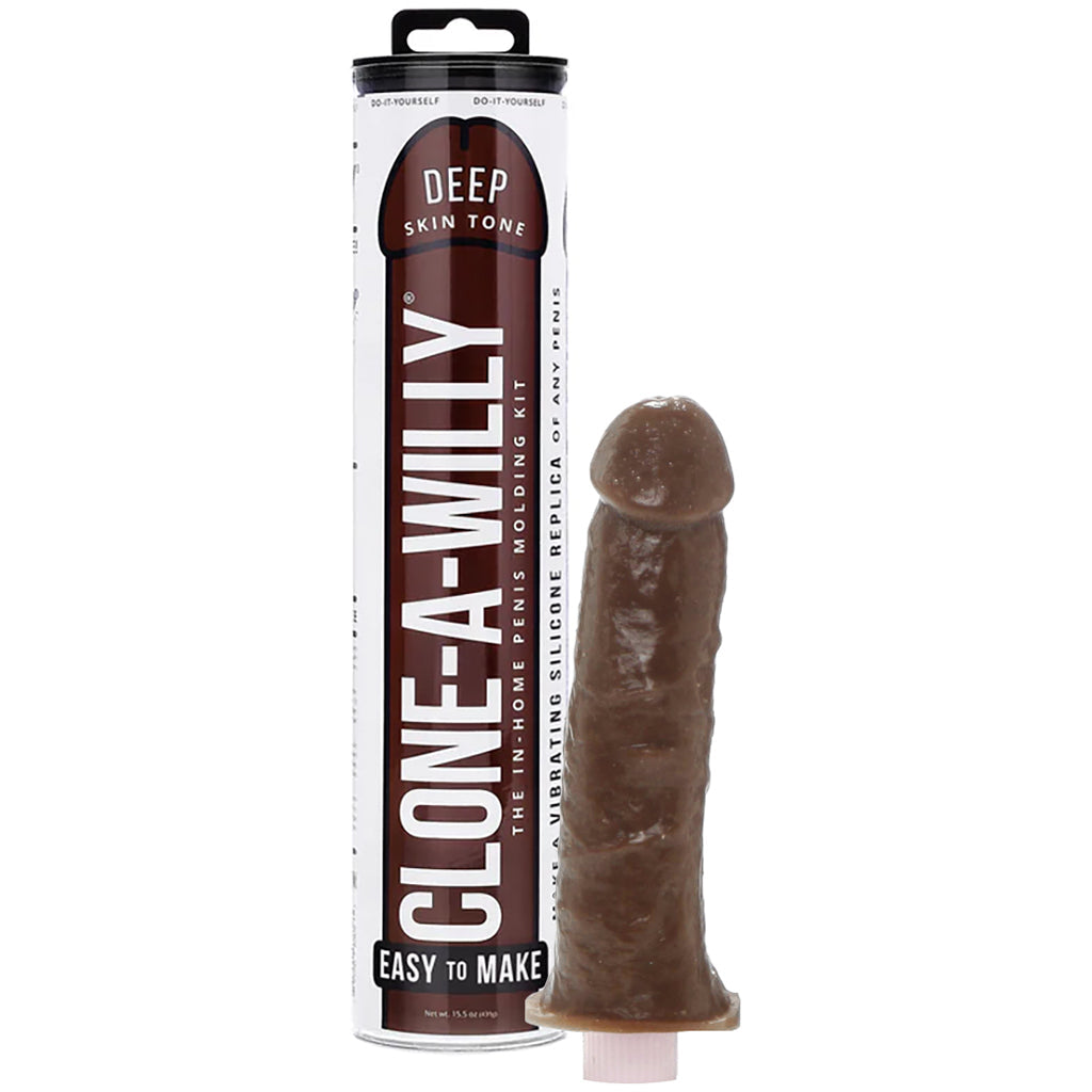 Clone-A-Willy Vibrator Kit in Deep Skin Tone Vibrators > Realistic Vibrator Dildos - Tophatter Daily Deals