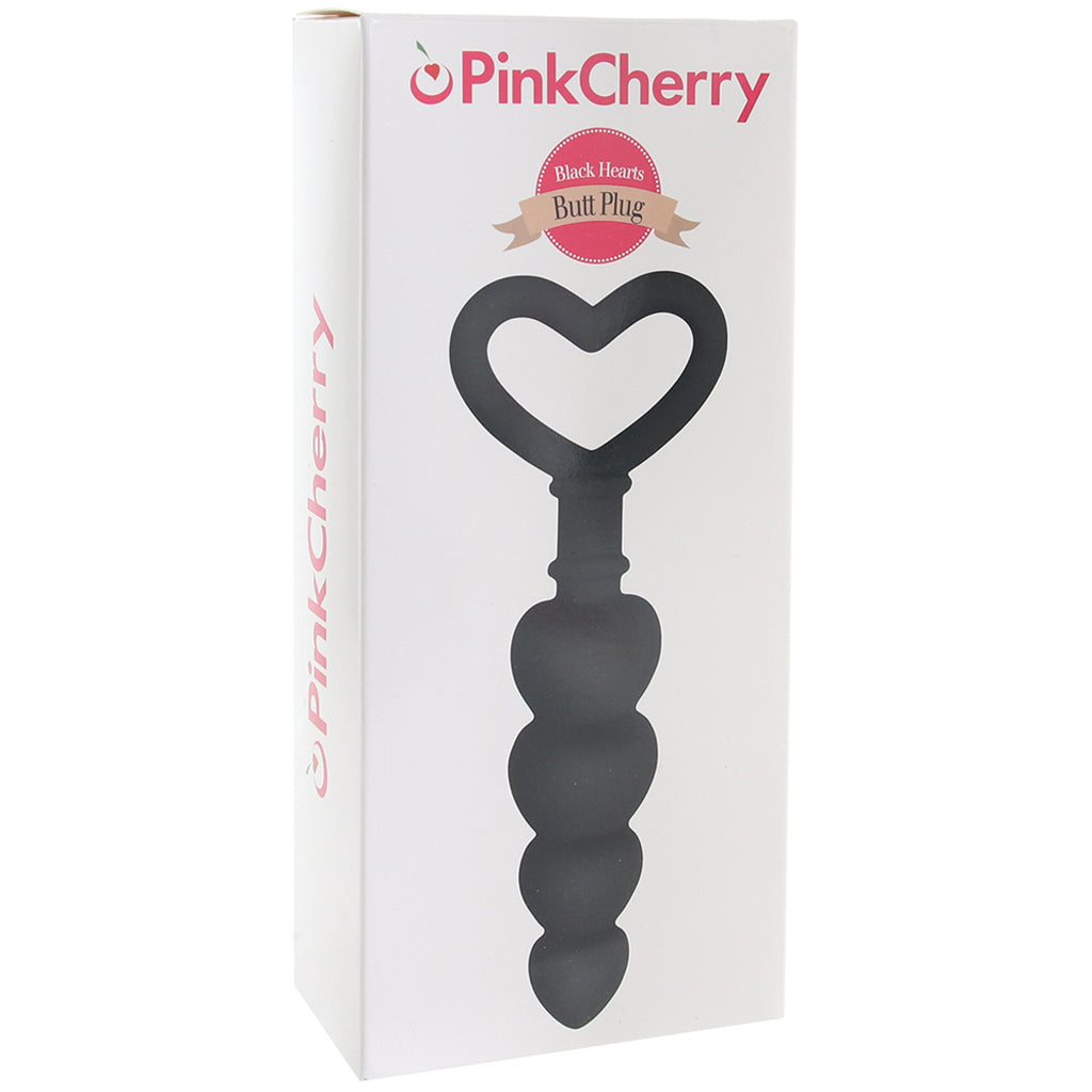 PinkCherry Black Hearts Butt Plug Anal Sex Toys > Butt Plugs - Tophatter Daily Deals