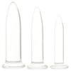 Crystál 3 Piece Glass Dilator Training Kit Dildo Sex Toys > Non-Phallic Dildos - Tophatter Daily Deals