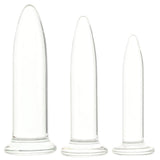 Crystál 3 Piece Glass Dilator Training Kit Dildo Sex Toys > Non-Phallic Dildos - Tophatter Daily Deals