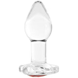Booty Sparks Red Heart Gem Glass Anal Plug in Small Anal Sex Toys > Butt Plugs - Tophatter Daily Deals