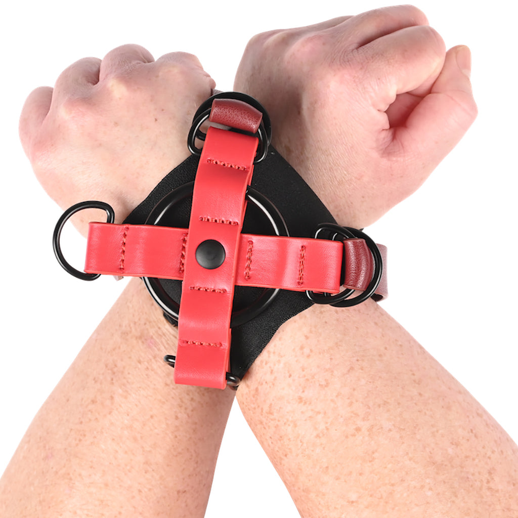 Ex's & Oh's Cross Wrist Cuffs Bondage and Fetish > Wrist and Ankle Cuffs - Tophatter Daily Deals
