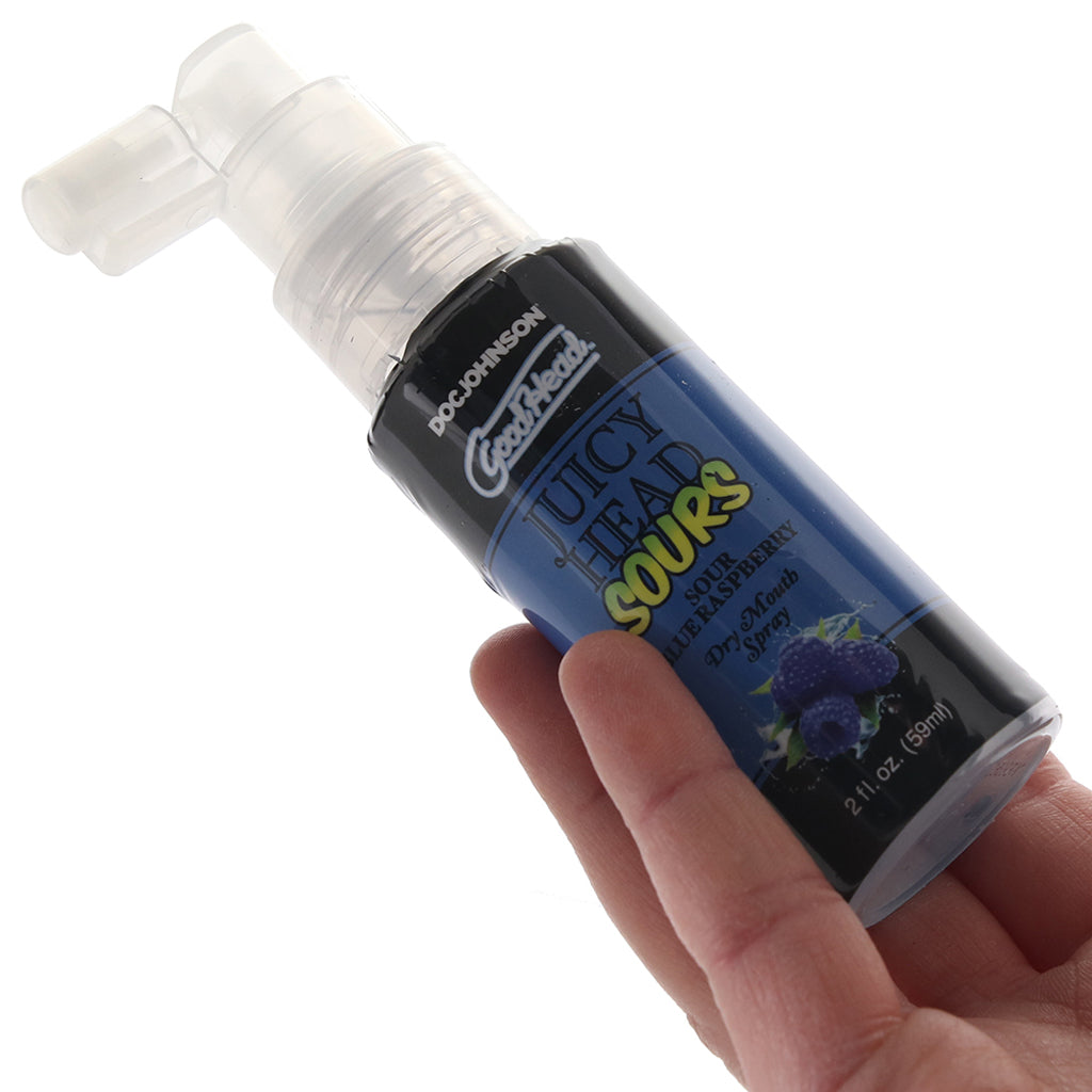 GoodHead Juicy Head Sours Mouth Spray 2oz/59ml in Blue Rasp Lubes and Lotions > Flavored Sex Lubes - Tophatter Daily Deals