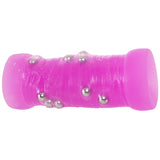 Pop Sock! Beaded Stroker in Purple - Tophatter's Adult Sex Toys Online Male Masturbators > Discreet Masturbators - Tophatter Daily Deals