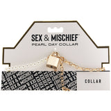 Sex & Mischief Pearl Day Collar Bondage and Fetish > Leashes and Collars - Tophatter Daily Deals