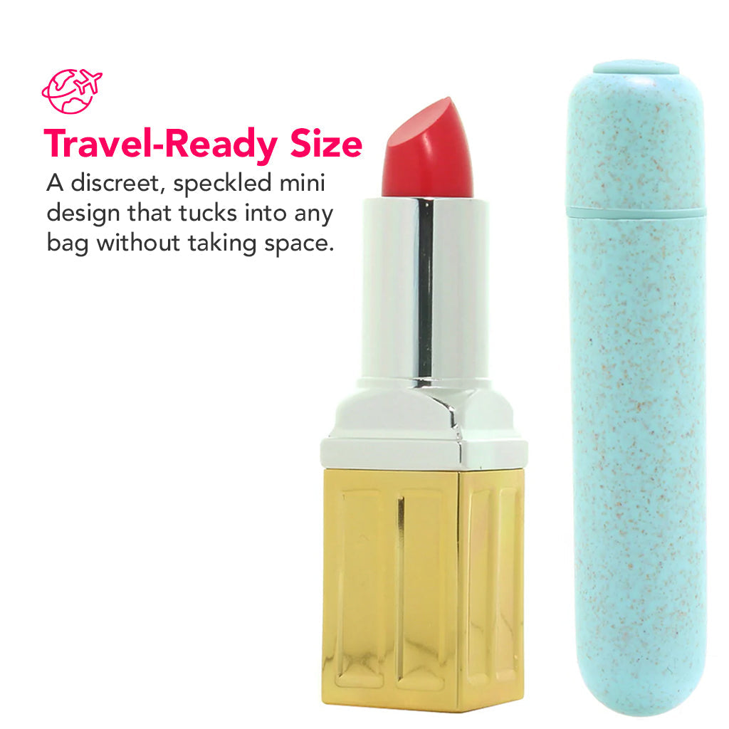 Gaia BioFeel Biodegradable Bullet Vibe in Aqua Vibrators > Bullet and Egg Vibrators - Tophatter Daily Deals