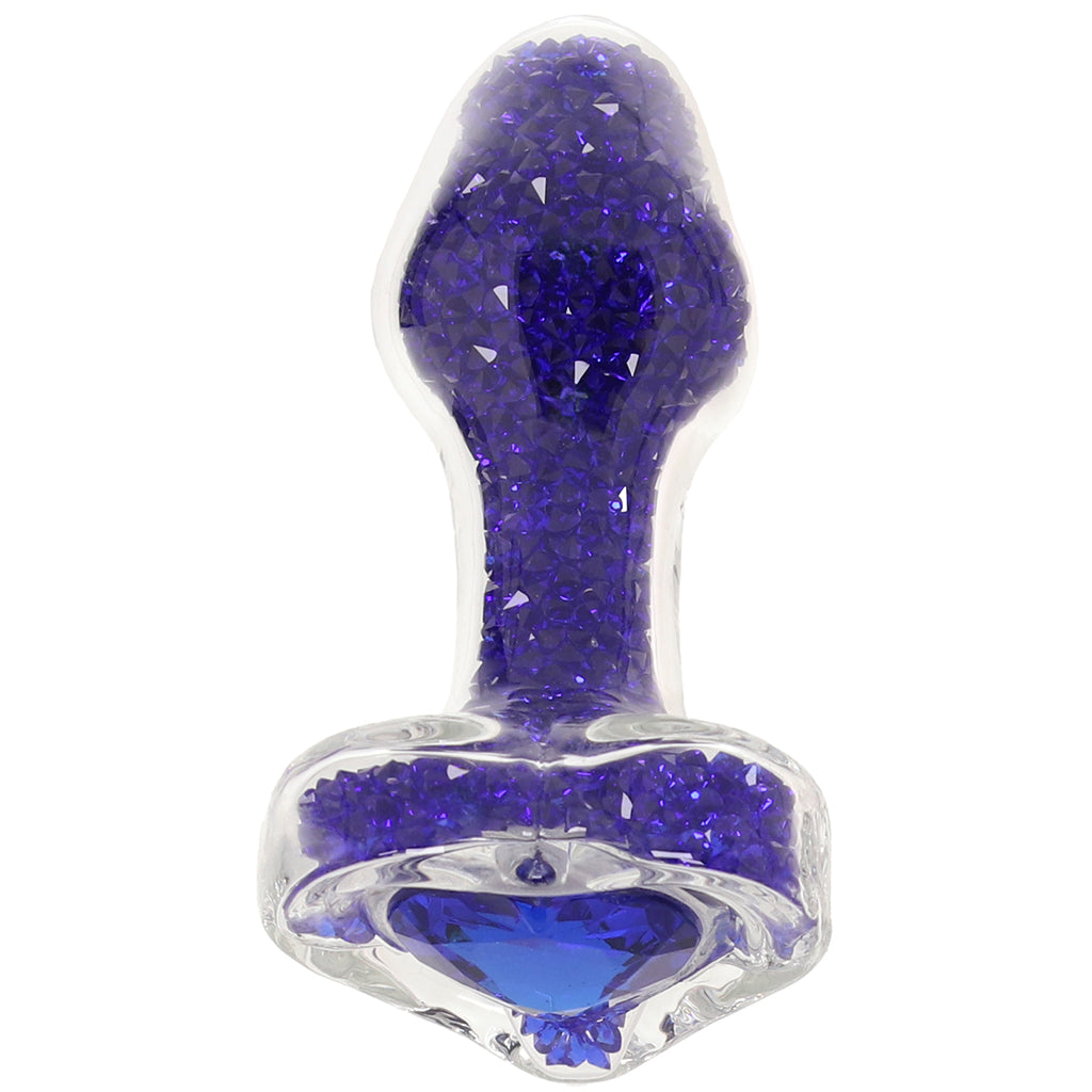 Oh My Gem Lustre Glass Butt Plug in Blue Anal Sex Toys > Butt Plugs - Tophatter Daily Deals
