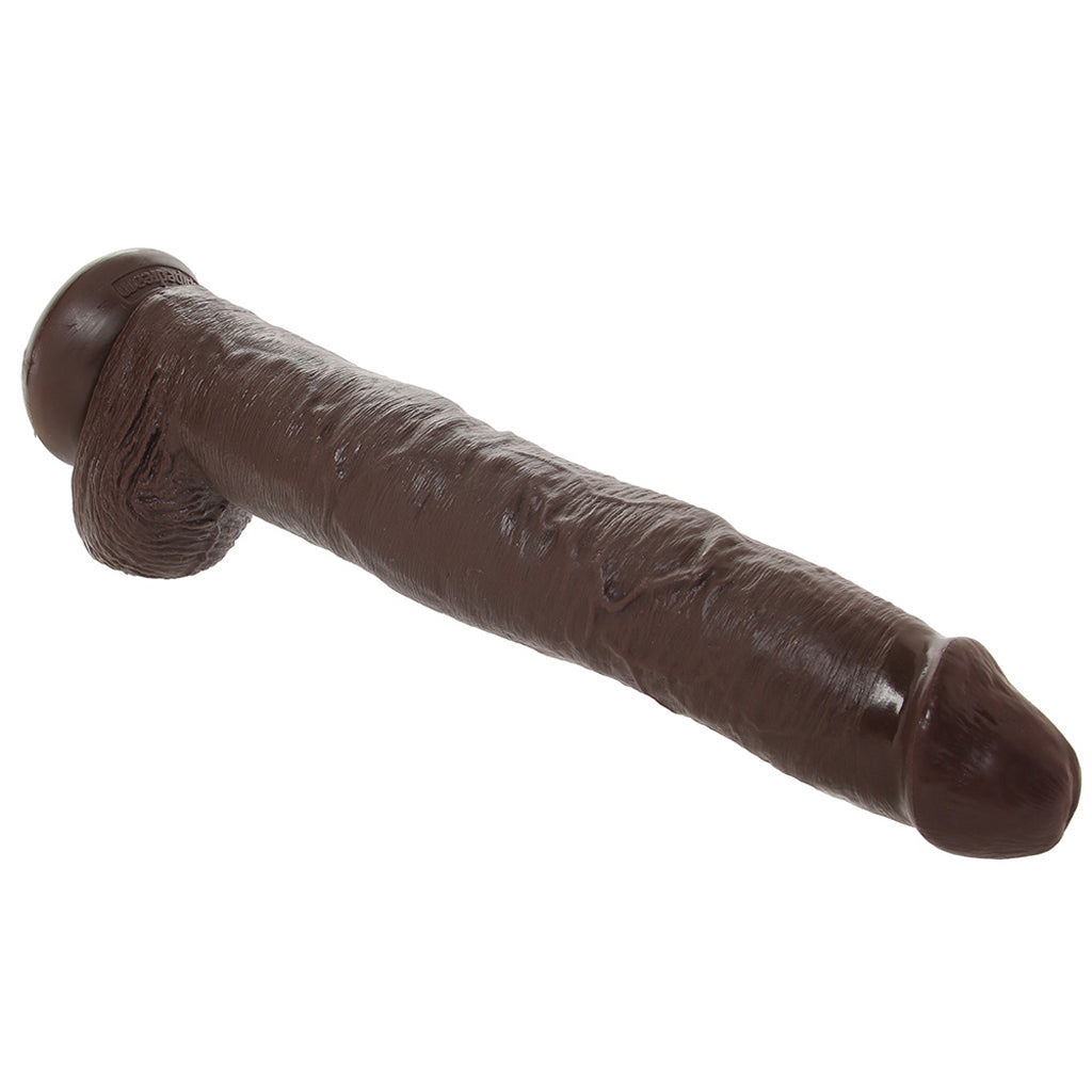 King Cock 14 Inch Cock with Balls in Chocolate Dildo Sex Toys > Large Dildos - Tophatter Daily Deals