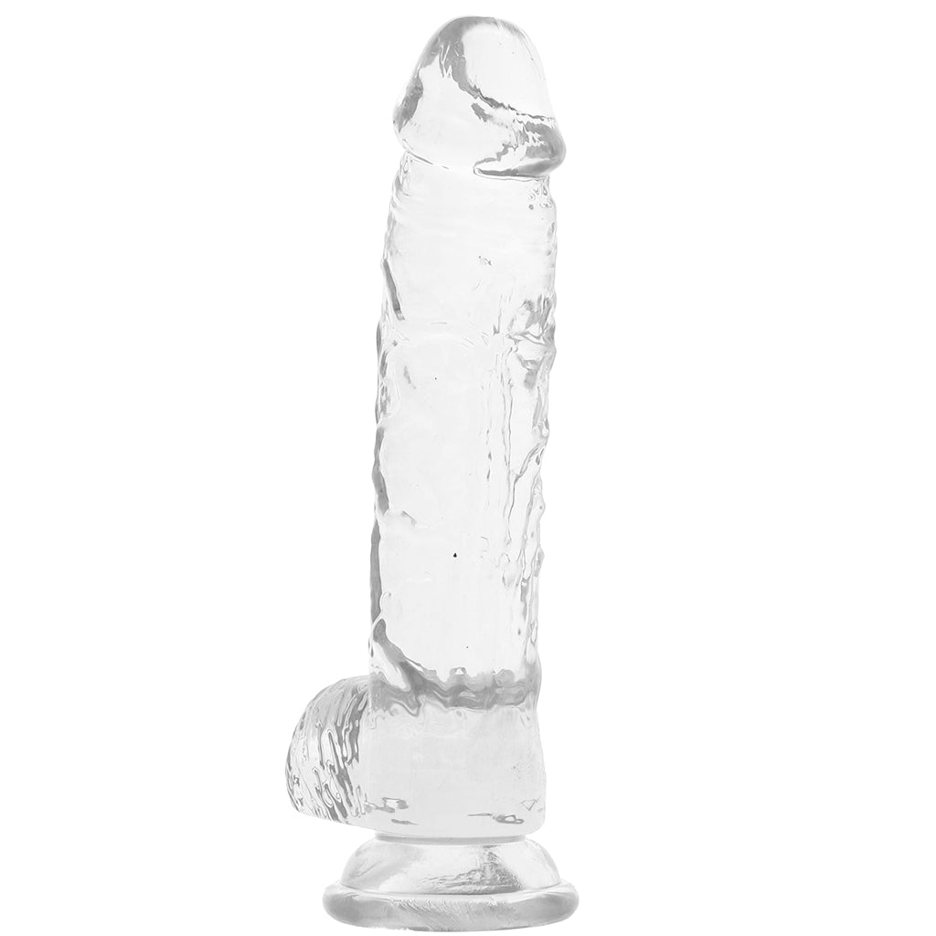 RealRock 5 Inch Realistic Ballsy Dildo in Crystal Clear Dildo Sex Toys > Realistic Dildos - Tophatter Daily Deals