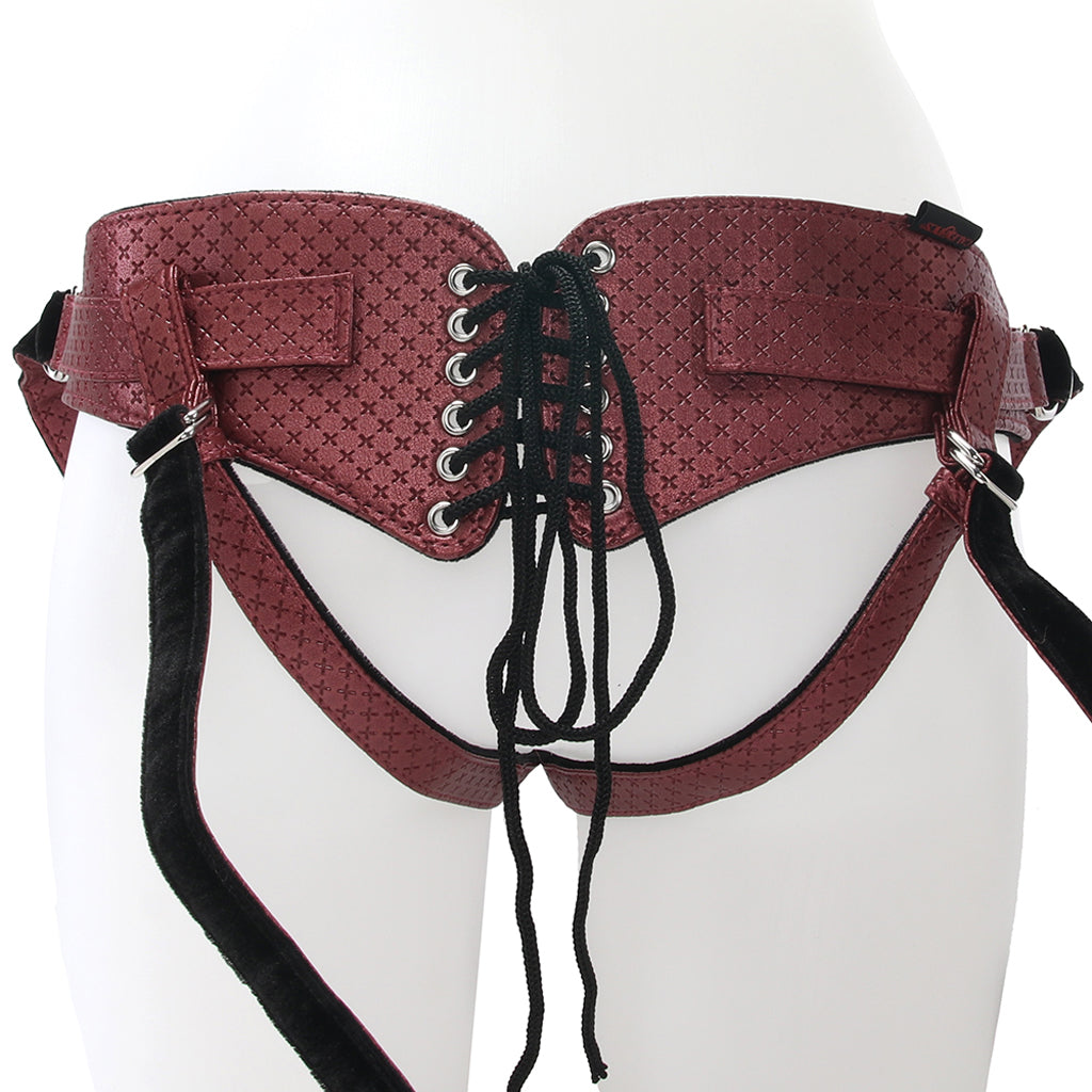 Her Royal Harness The Regal Queen in Red - Tophatter's Adult Products Dildo Sex Toys > Strap-On and Harnesses - Tophatter Daily Deals