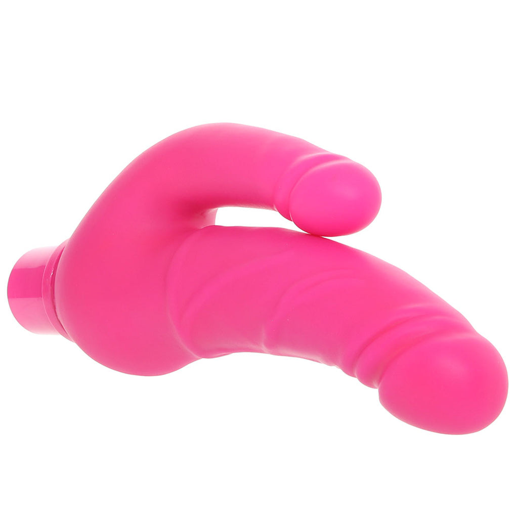 Power Stud Rechargeable Over & Under Vibe in Pink - Tophatter's Vibrator Deals Online Vibrators > Realistic Vibrator Dildos - Tophatter Daily Deals
