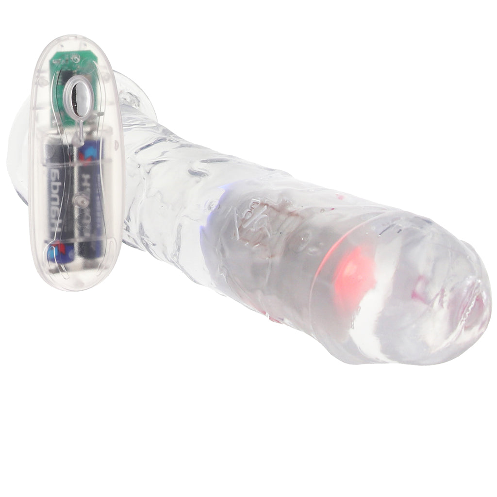 RealRock 8 Inch Light Up Vibrating Dildo - Tophatter's Adult Sex Toys Online Vibrators > Realistic Vibrator Dildos - Tophatter Daily Deals