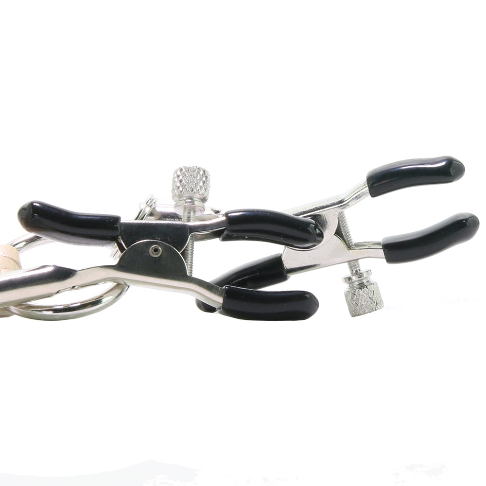 Playful Tassels Nipple Clamps in Gold - Tophatter's Adult Sex Toys Online Bondage and Fetish > Nipple Stimulators & Clamps - Tophatter Daily Deals