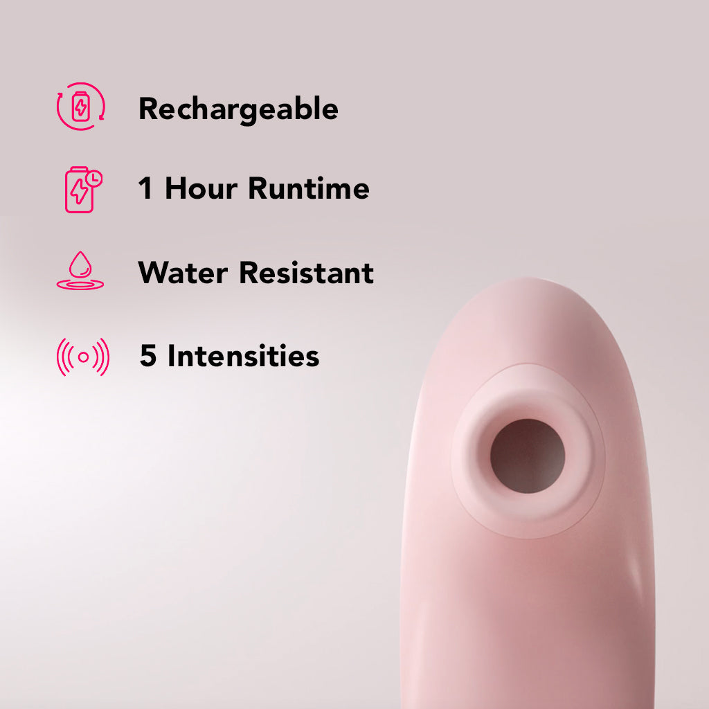 Pulse Lite Neo Suction Stimulator with App in Pale Rosette Vibrators > Clitoral Stimulators - Tophatter Daily Deals