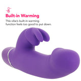 PinkCherry Warming Realistic Rabbit Vibe in Purple Vibrators > Rabbit Vibrators - Tophatter Daily Deals