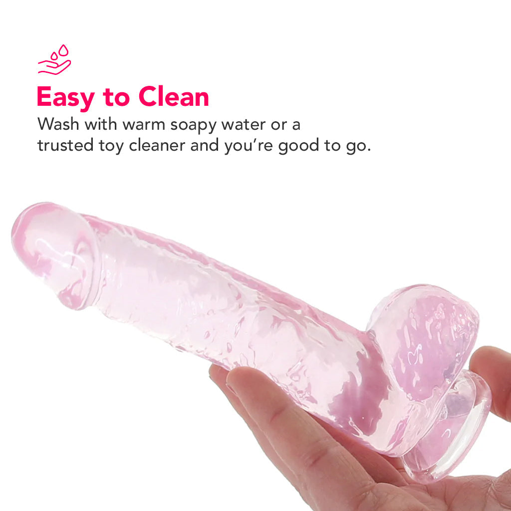 Naturally Yours 6 Inch Crystaline Dildo in Rose Dildo Sex Toys > Realistic Dildos - Tophatter Daily Deals