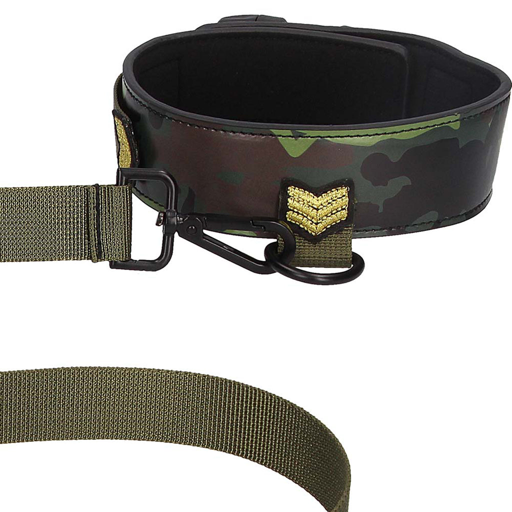 Ouch! Army Themed Collar with Leash Bondage and Fetish > Leashes and Collars - Tophatter Daily Deals