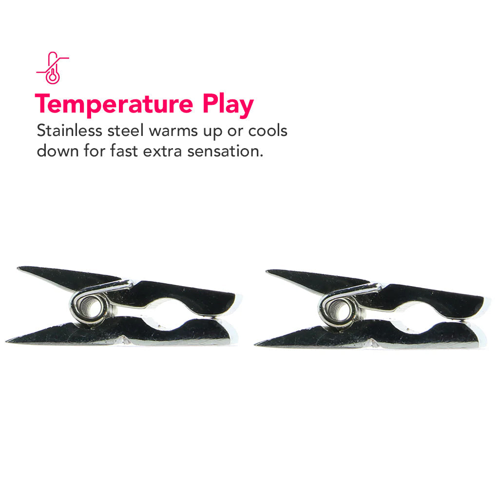Stainless Steel Nipple Pegs Bondage and Fetish > Nipple Stimulators & Clamps - Tophatter Daily Deals