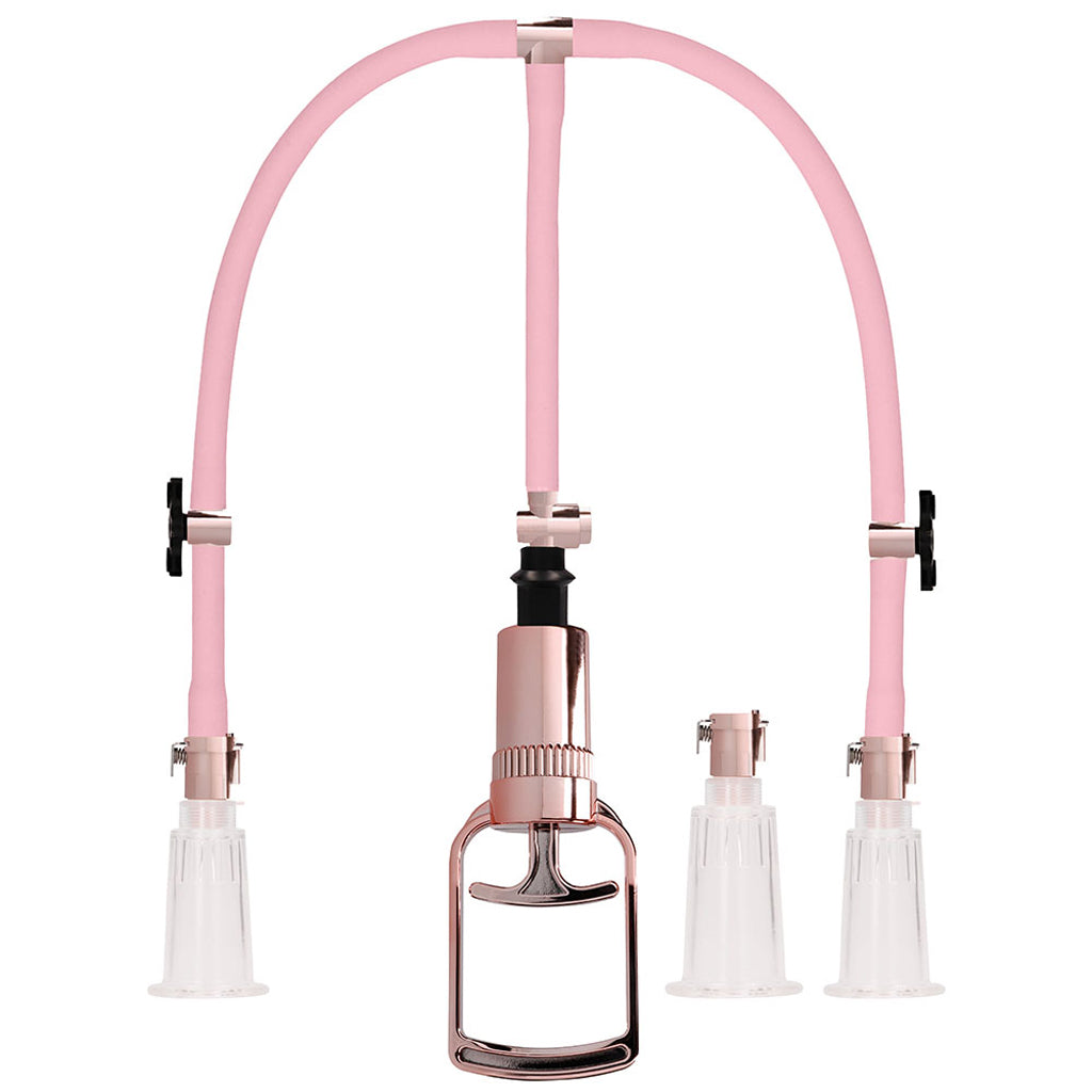 Pumped Rose Gold Clitoral & Nipple Pump Set in Large Bondage and Fetish > Nipple Stimulators & Clamps - Tophatter Daily Deals