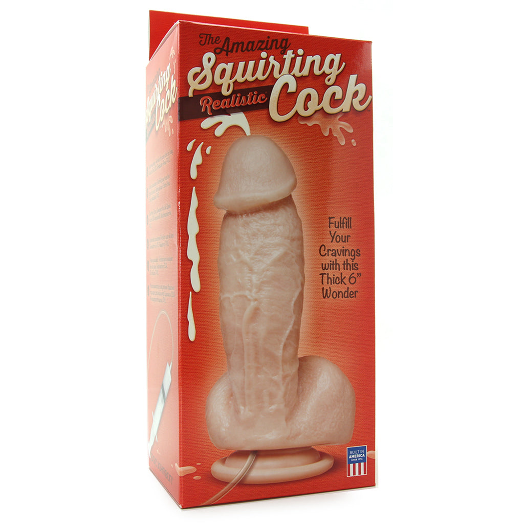 The Amazing Squirting Realistic Cock in White - Tophatter's Adult Products Dildo Sex Toys > Realistic Dildos - Tophatter Daily Deals