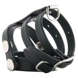 Blue Line Double Cock and Ball Strap with Leash Lead Bondage and Fetish > Cock and Ball Devices - Tophatter Daily Deals