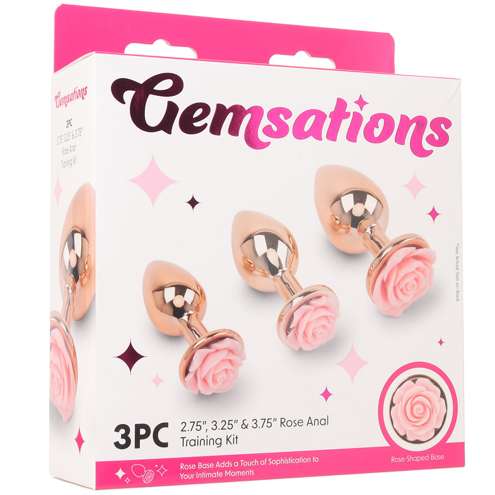 Gemsations 3pc Rose Anal Training Kit Anal Sex Toys > Butt Plugs - Tophatter Daily Deals