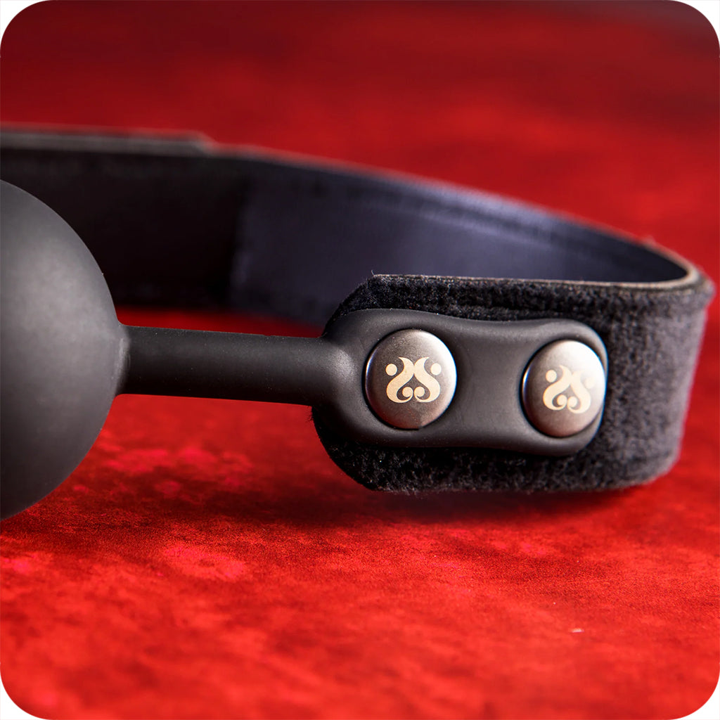 Sei Mio Strictly Come Quietly Soft Strap Silicone Ball Gag - Tophatter's Adult Sex Toys Online Bondage and Fetish > Ball Gags & Mouth Restraints - Tophatter Daily Deals