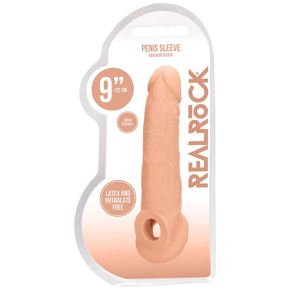 RealRock Penis Sleeve 9 Inch Extender in White Male Enhancement > Extenders and Sleeves - Tophatter Daily Deals