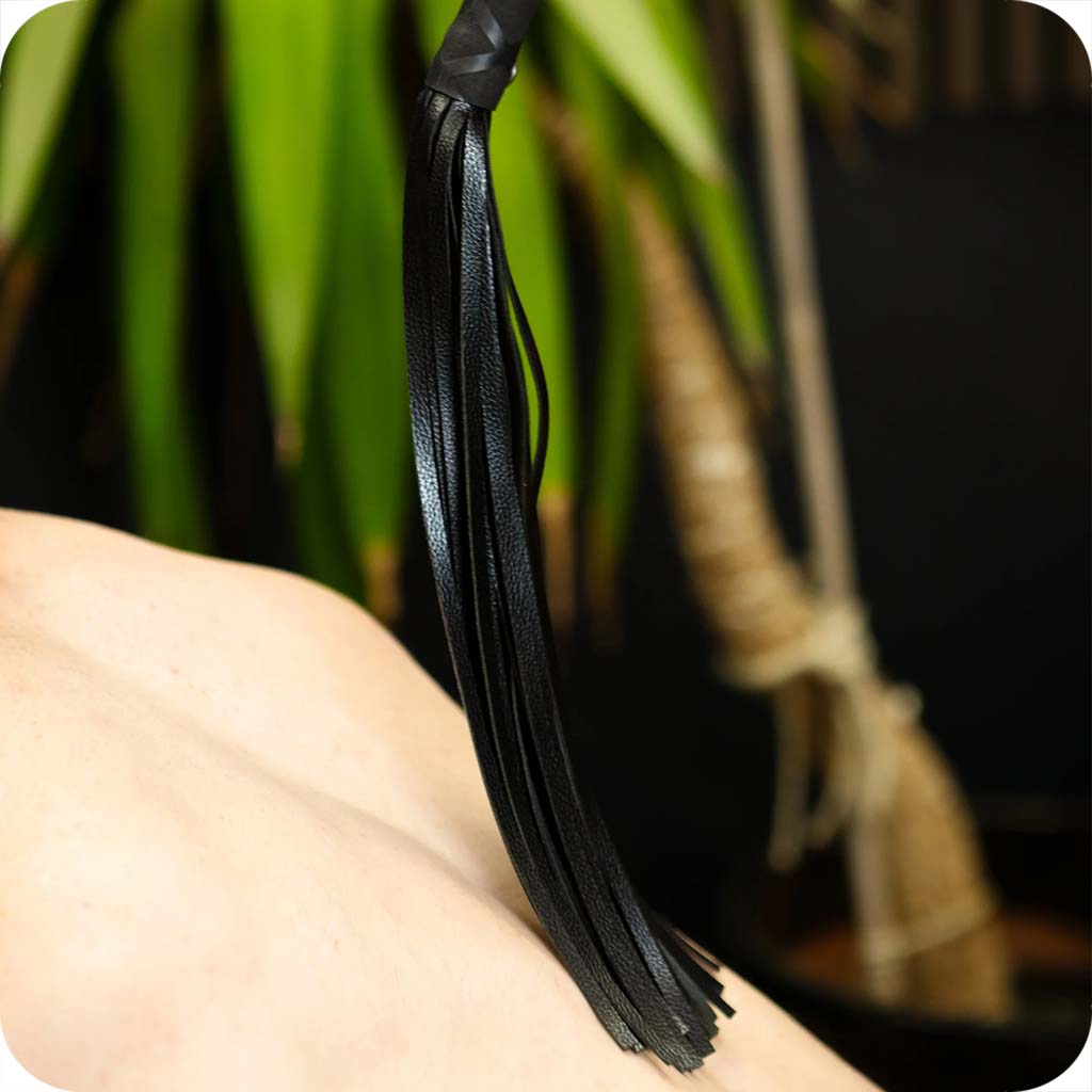Sei Mio Primed for Punishment Faux Leather Flogger Bondage and Fetish > Whips and Crops - Tophatter Daily Deals