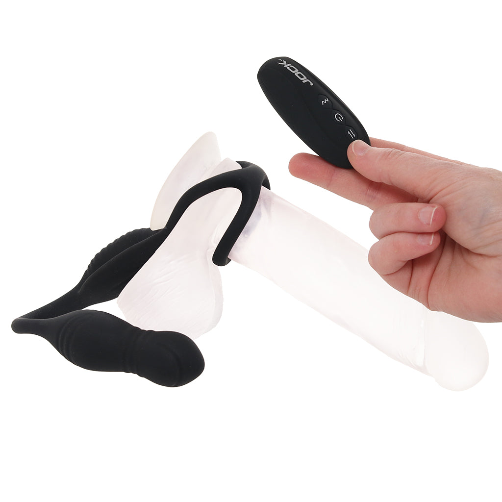 Jock Hyper Thrusting Anal Plug with Cock Ring Cock Rings - Tophatter Daily Deals