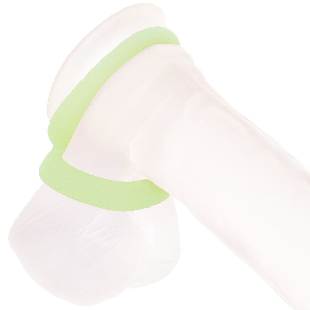 Alpha Ring Liquid Silicone Snug Tugger in Glow-in-the-Dark Cock Rings - Tophatter Daily Deals